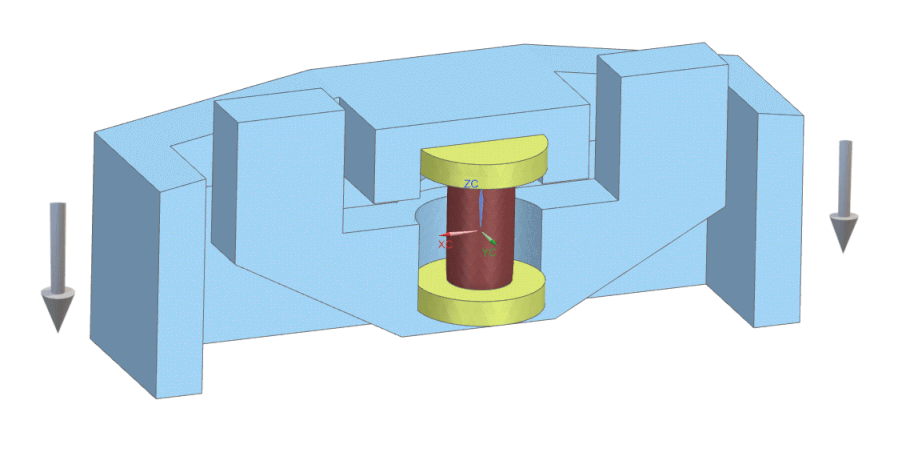 Tension/Compression test setup